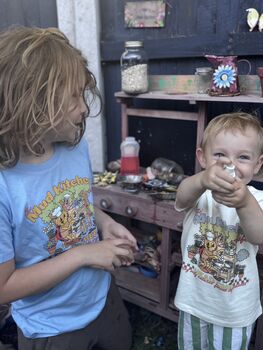 Mud Kitchen Kids T Shirt The Mud Kitchen Cafe Fun Retro Kids Top, 9 of 11