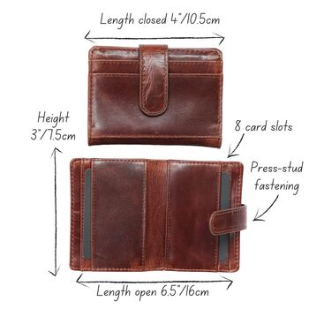 Brown Leather Credit Card Holder, 4 of 4