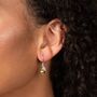 Gold And Silver Plated Pear Drop Earrings, thumbnail 1 of 3