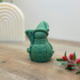 Green Snowman Christmas Decoration Candle, thumbnail 5 of 8