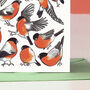 Bullfinches Watercolour Greeting Card, thumbnail 6 of 8