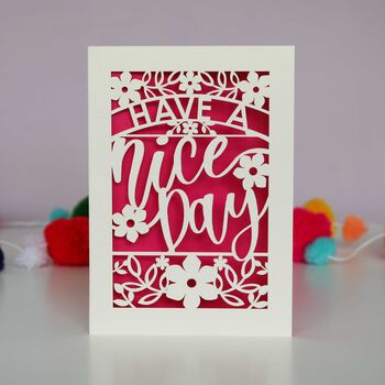 Have A Nice Day Papercut Card, 6 of 10