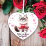 Personalised Ragdoll Cat Love Decoration, thumbnail 1 of 2