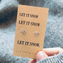 Let It Snow Silver Snowflake Earrings, thumbnail 2 of 4