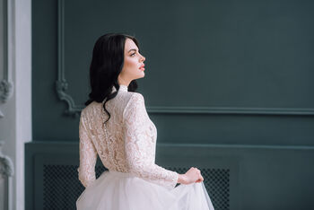 Long Sleeved Black Lace Top, 10 of 12