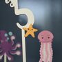 Personalised Cake Topper, Sea Creatures, thumbnail 2 of 9