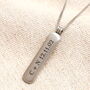 Men's Personalised Stainless Steel Tag Pendant Necklace, thumbnail 6 of 11