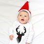 Personalised Baby's First Christmas Rudolph Babygrow, thumbnail 1 of 2