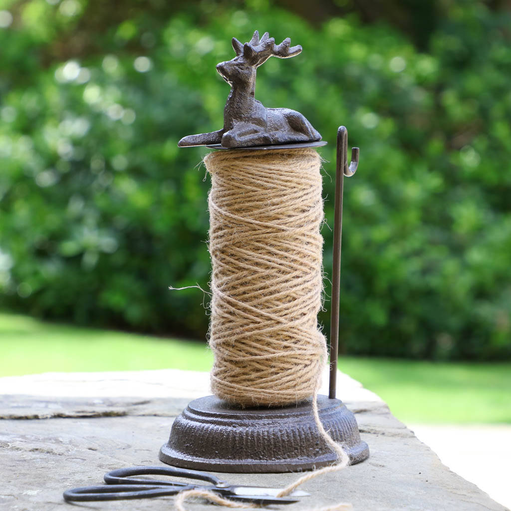 Cast Iron Stag Garden Twine Dispenser By Dibor