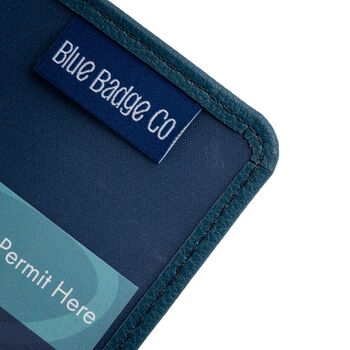 Eco Friendly Disabled Blue Badge Parking Permit Wallet Made From Recycled Bottles In Navy, 8 of 8