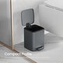Steel Kitchen Bin Pedal Trash Can, thumbnail 3 of 8
