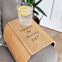 Personalised Message Wooden Sofa Armchair Tray, thumbnail 1 of 7
