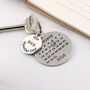 Anniversary Gift Special Day Calendar Round Keyring, thumbnail 8 of 10