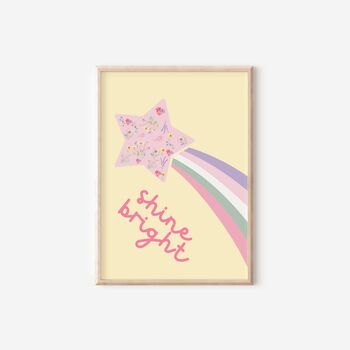 Girls Brights Pastel Affirmation Gallery Wall Print Set, 7 of 7