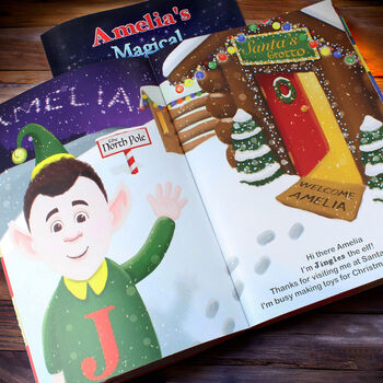 Personalised Magical Christmas Adventure Story Book And, 7 of 12