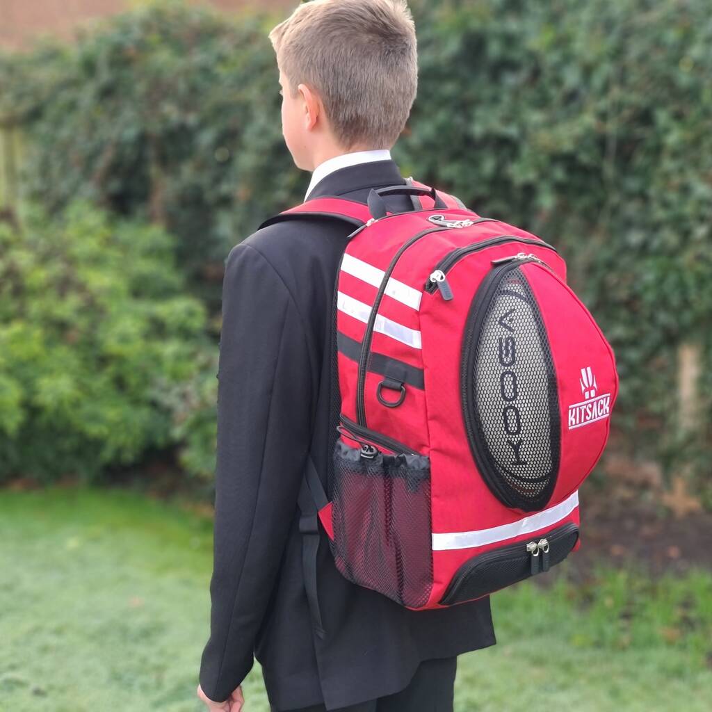 'Kitsack' The Ultimate Rugby Ball Compartment Backpack, 1 of 8