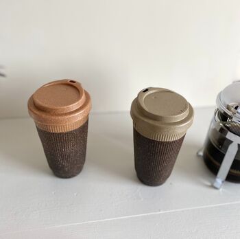 Reusable Coffee Cup Made From Recycled Coffee Grounds, 6 of 10