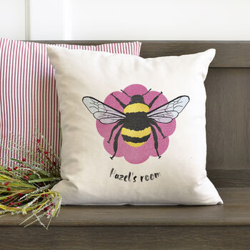 Bumble Bee Personalised Cushion, 2 of 2