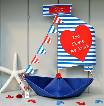 You Float My Boat Personalised Valentine's Day Card, 2 of 10