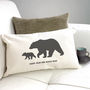 Personalised 'Daddy And Baby Bear' Cushion Cover, thumbnail 2 of 6