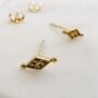 Diamond Dot Studs, thumbnail 2 of 8