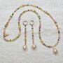 Pearl Pendant Handmade Beaded Necklace, thumbnail 9 of 9