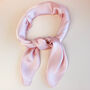 Baby Pink Silky Square Scarf, thumbnail 1 of 3