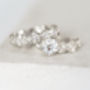 White Gold Diamond Wedding Ring Of Roses, thumbnail 2 of 2