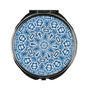 Blue Turkish Flower Compact Handbag Mirror And Cloth, thumbnail 10 of 11