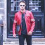 Luxury Leather Sheepskin Racer Biker Jacket, thumbnail 1 of 6