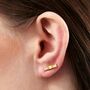 Peridot And Diamond Bar Stud Earrings, thumbnail 1 of 4