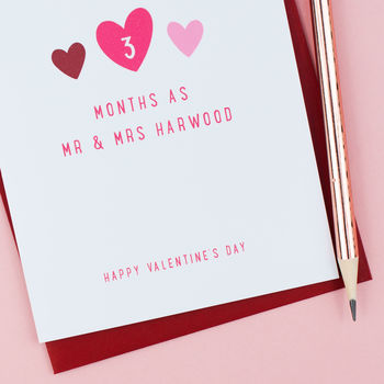 Personalised 'Mr And Mrs' Milestone Card, 7 of 7