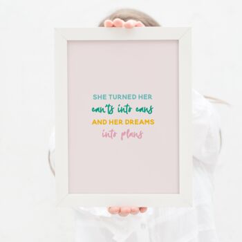 Motivational Inspirational Print For Her, 2 of 3