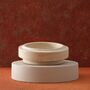 Handmade Travertine Pedestal Bowl, thumbnail 1 of 2