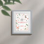 Personalised On The Day You Were Born Woodland Framed Print, thumbnail 6 of 10