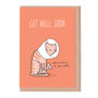 Cat Get Well Card, thumbnail 2 of 2