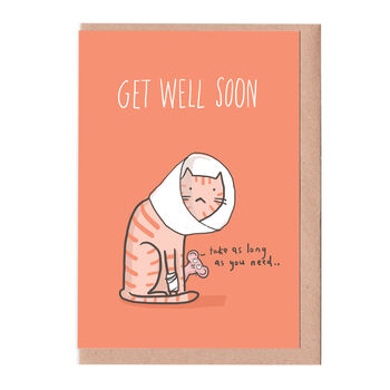 Cat Get Well Card, 2 of 2