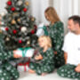 Family Christmas Green Snowflake Personalised Pyjamas, thumbnail 5 of 12