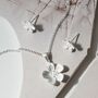 Sterling Silver Wildflower Pendant Necklace, thumbnail 4 of 5