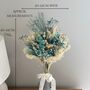 Blue Dried Flower Bouquet With Gypsophila, thumbnail 3 of 6