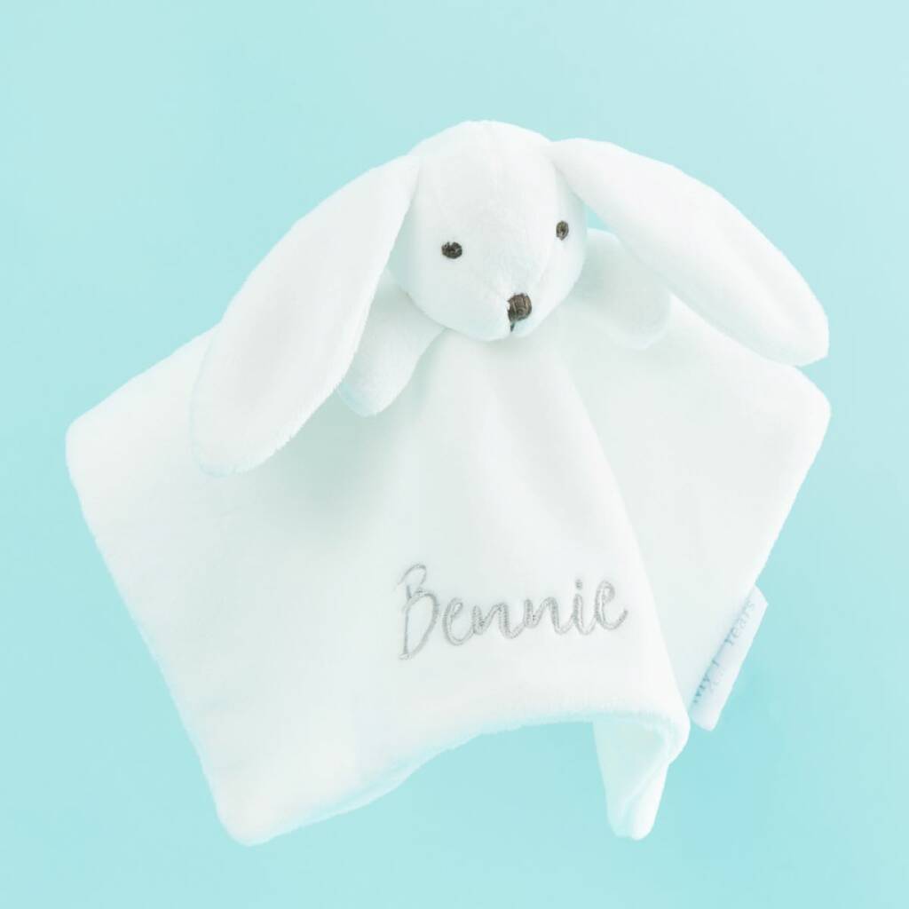 Personalised White Bunny Comforter By My 1st Years