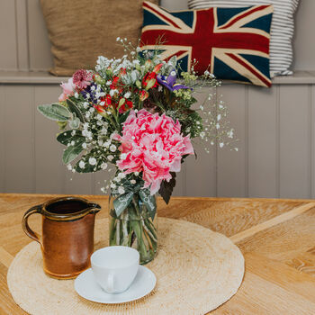 British Grown Seasonal Fresh Flower Posy With Jar, 2 of 12