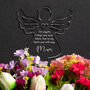 Personalised Angel Memorial Marker On Angel's Wings, thumbnail 2 of 4