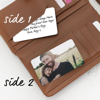 Personalised Father's Day Double Sided Wallet Card, 3 of 5