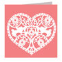 Pink Cut Out Heart Card, thumbnail 2 of 3