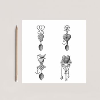 Welsh Spoons Traditional Card, 3 of 6