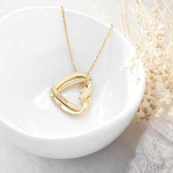 Personalised Entwined Hearts Necklace, 6 of 10