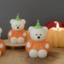 Halloween Pumpkin Bear Candle, thumbnail 1 of 4