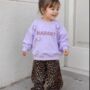 Personalised Girls Cotton Sweatshirt With Hand Crochet Flowers, thumbnail 6 of 10