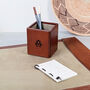 Monogram Leather Desk Set, Retirement Gift, thumbnail 3 of 11